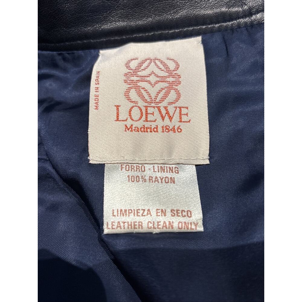 Loewe Black Leather Midi Skirt - Picture 10 of 14